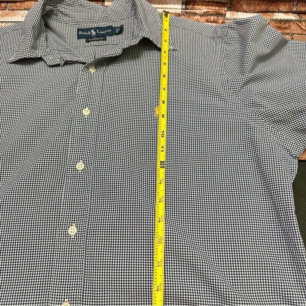 Ralph Lauren Classic Fit Shirt dress Striped short sleeve size L - Picture 7 of 9